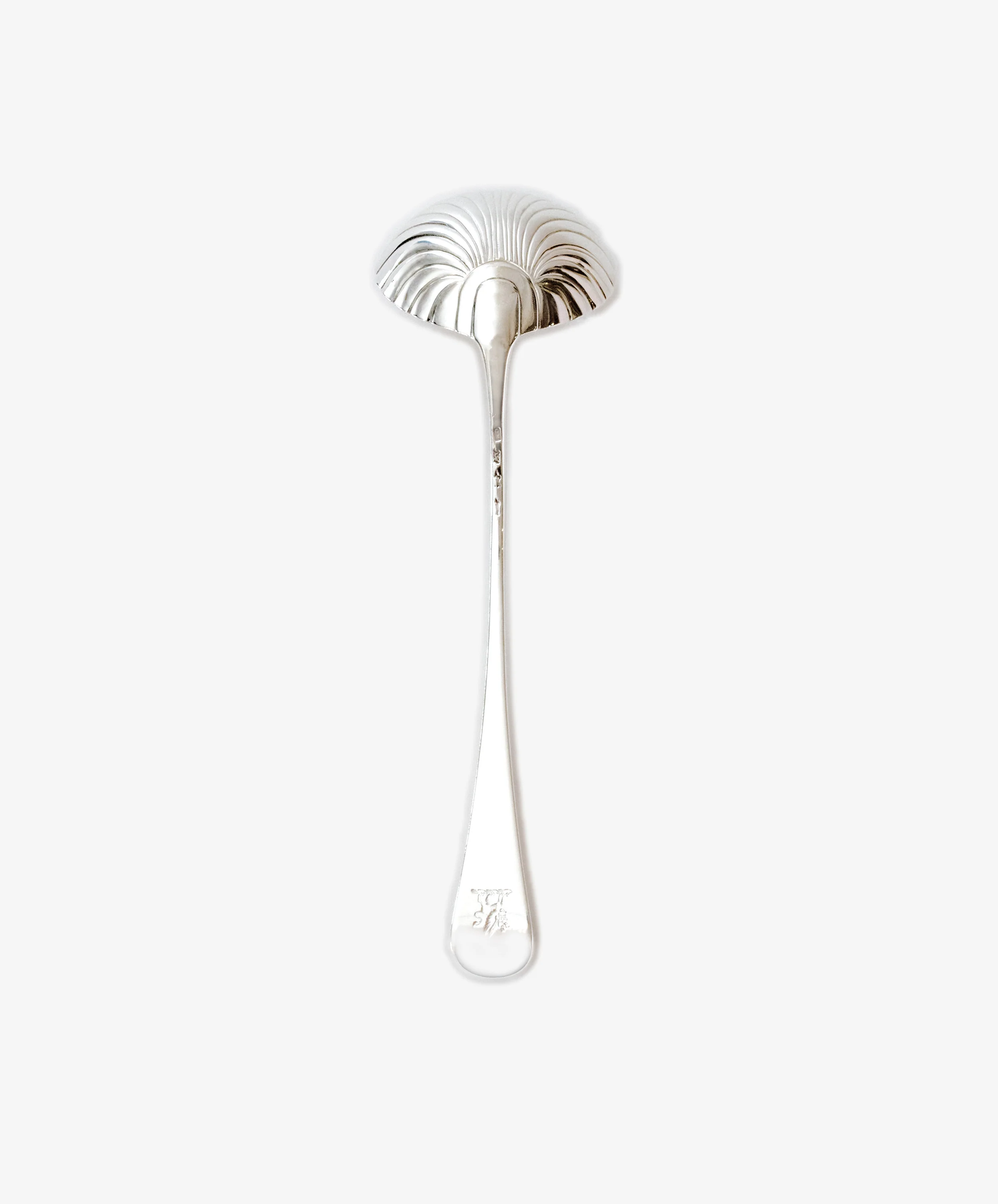 Vintage Silver George III Antique Irish Silver Soup Ladle